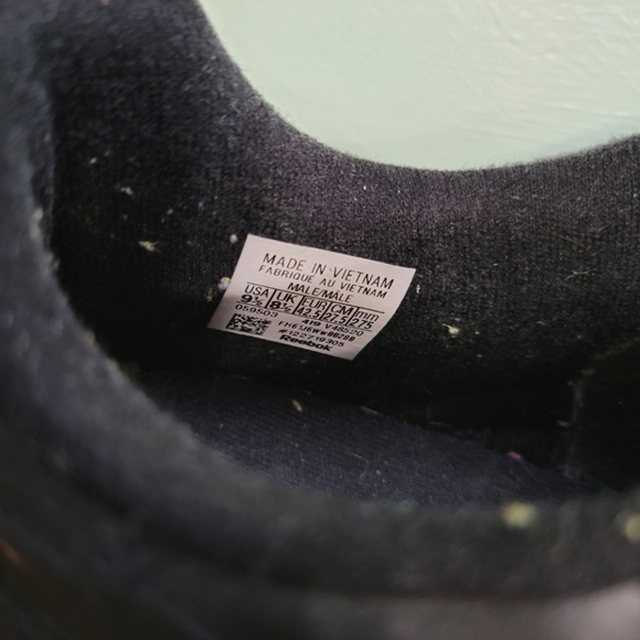 Reebok classic leather black Sz m 9.5 EU 42.5 - Picture 5 of 7